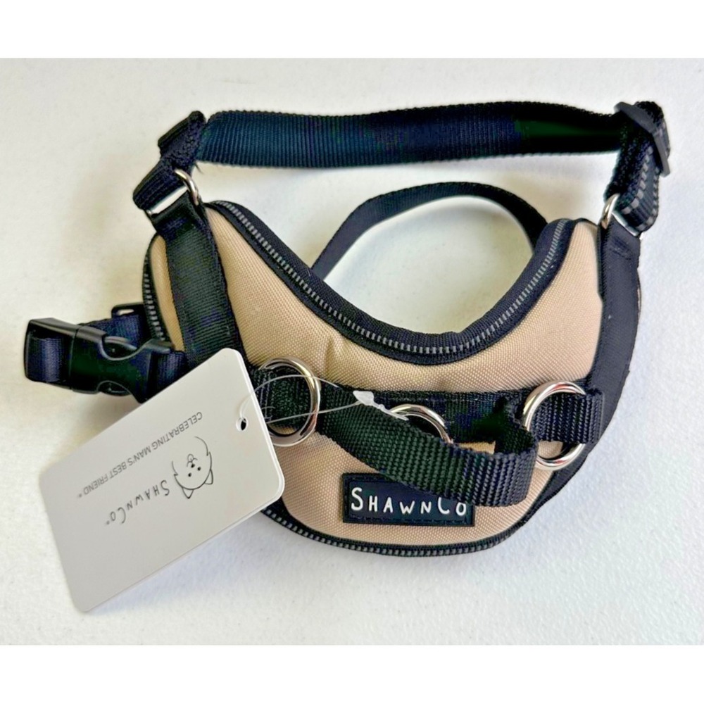 ShawnCo Essential Dog Harness No-Pull Pet Vest +3 Lease Clips Driftwood Size XS